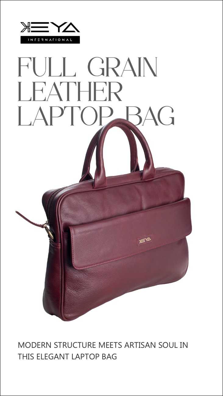 Full-Grain Leather Office Bag